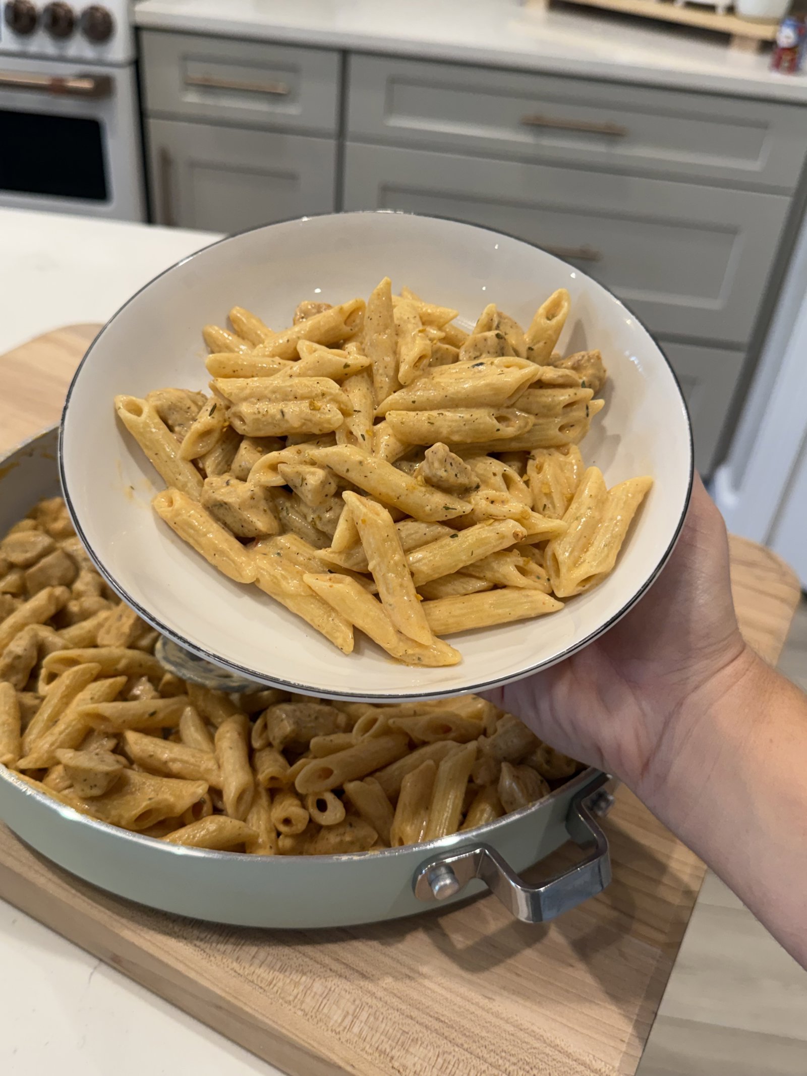 Cowboy Butter Boursin Chicken Pasta