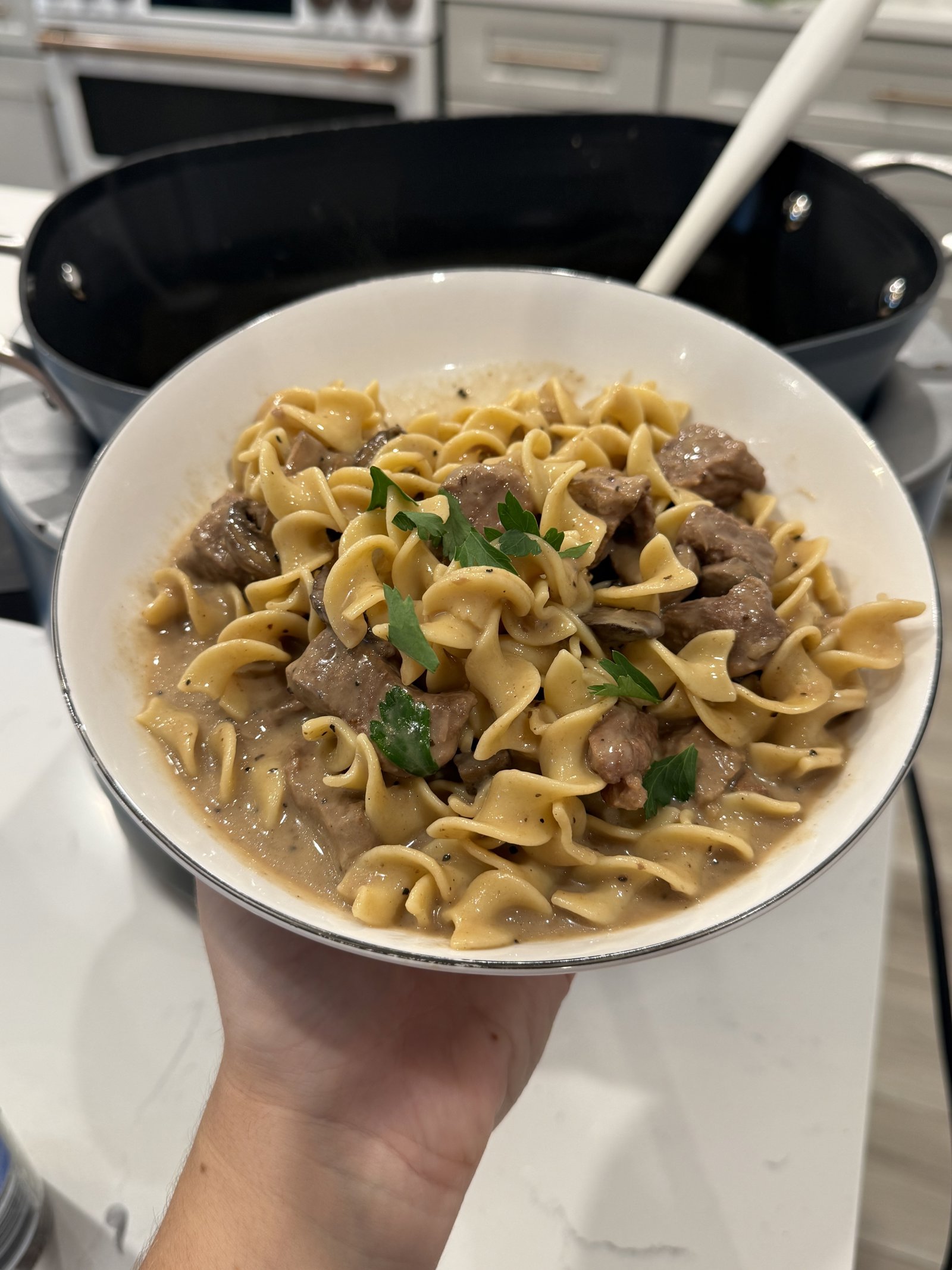 Slow Cooker Creamy Beef & Noodles