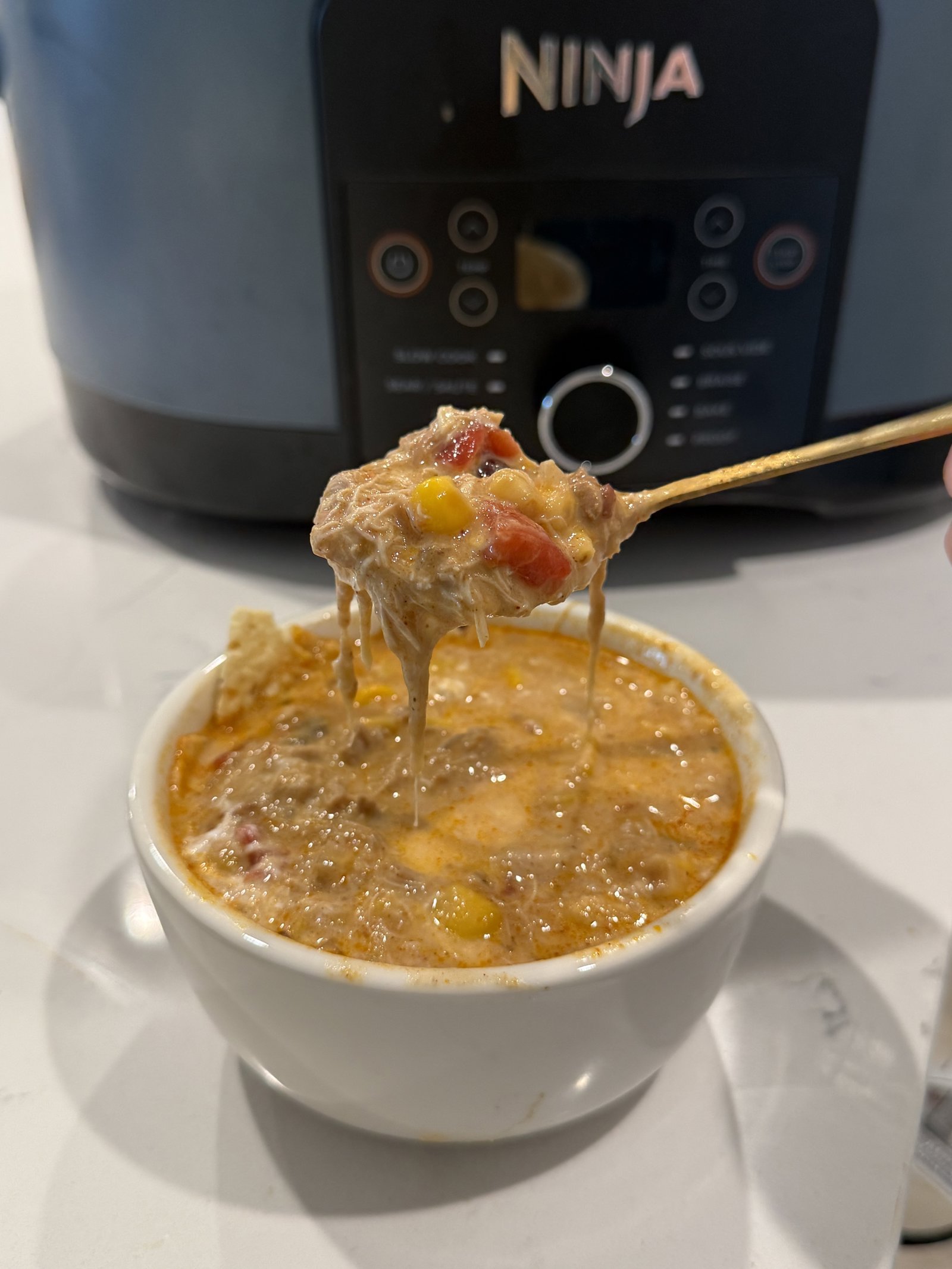 Slow Cooker Chicken Enchilada Soup