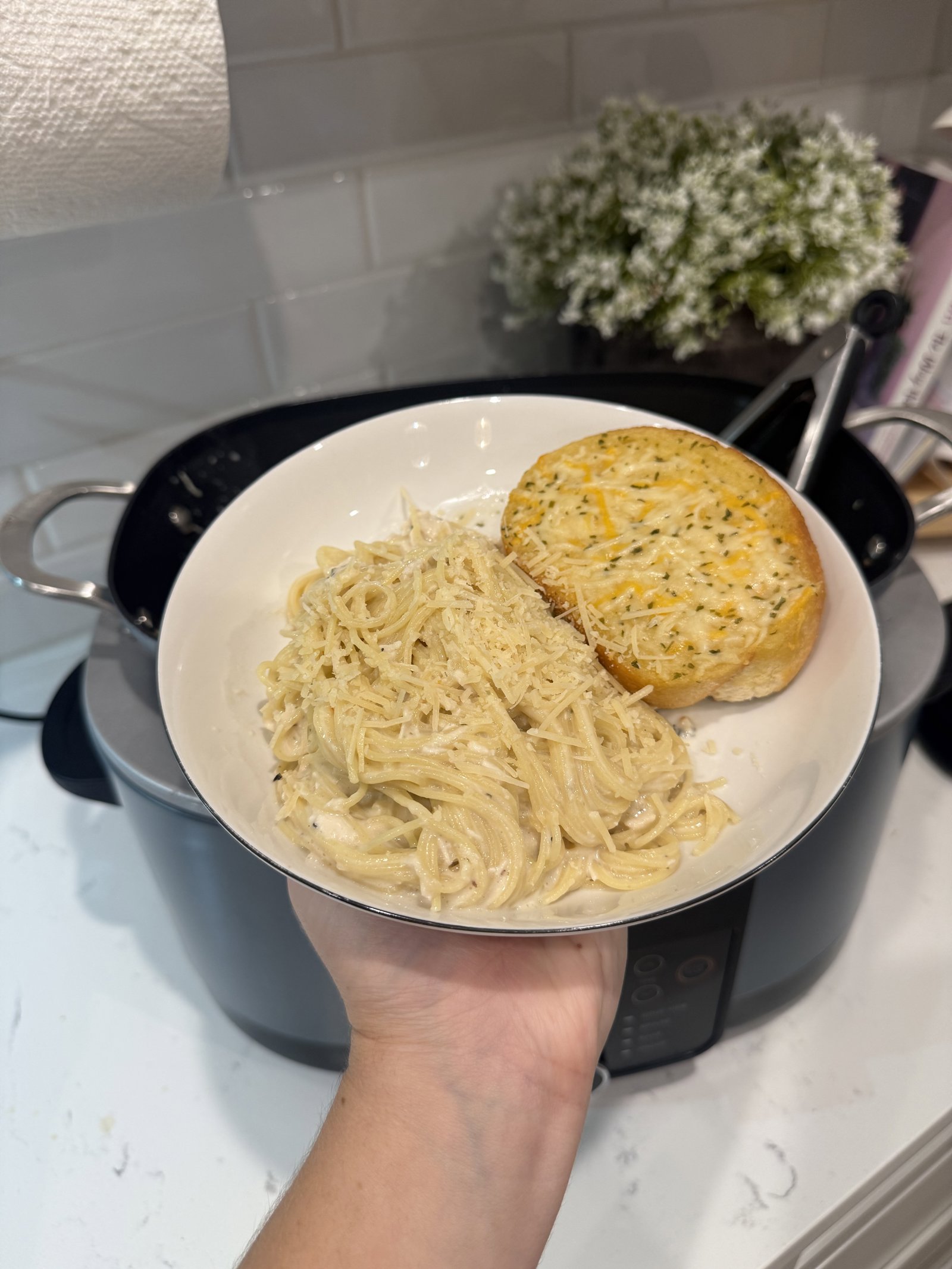 Slow Cooker Angel Chicken Pasta