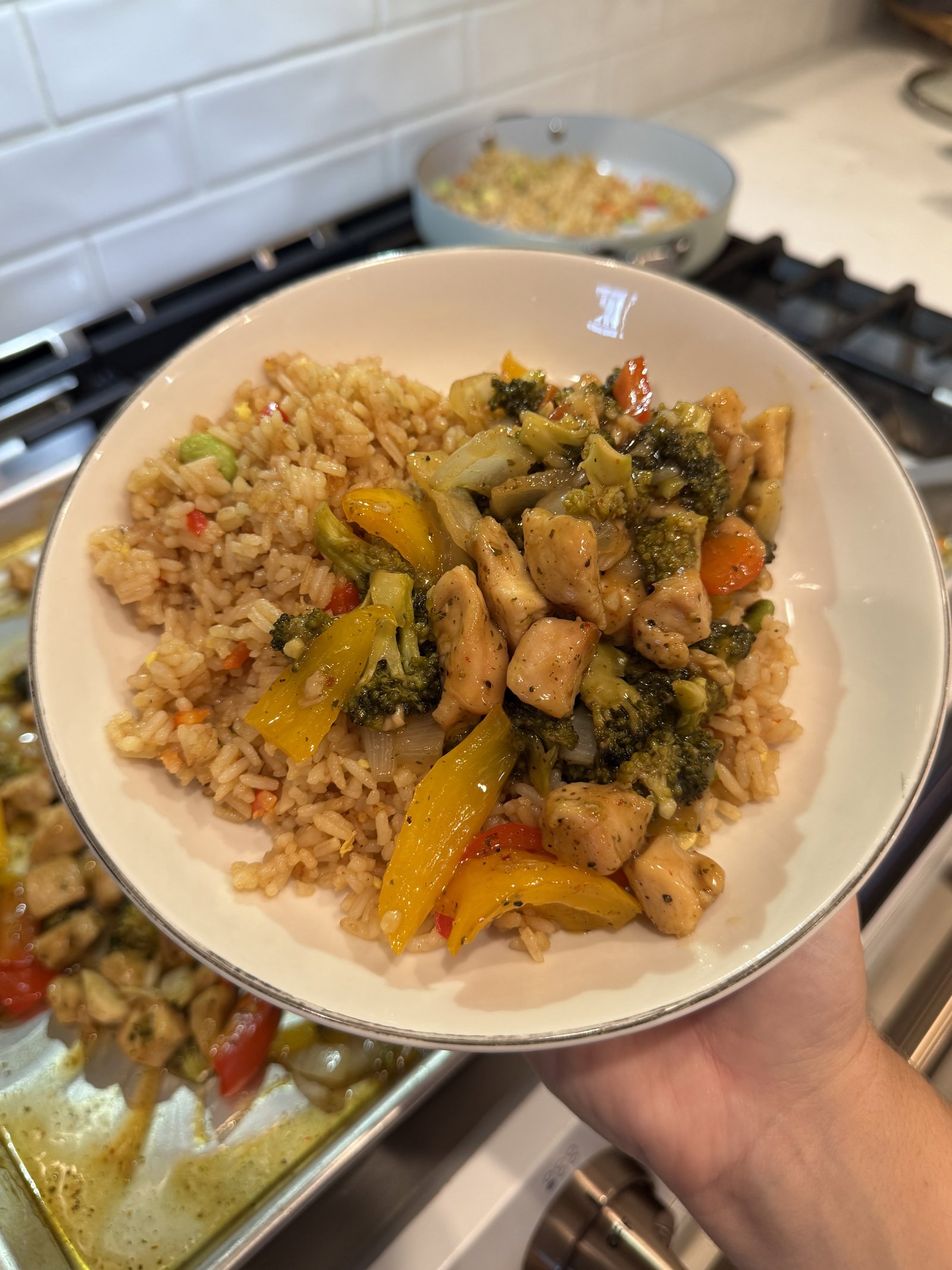 Sheet Pan Honey Garlic Orange Chicken
