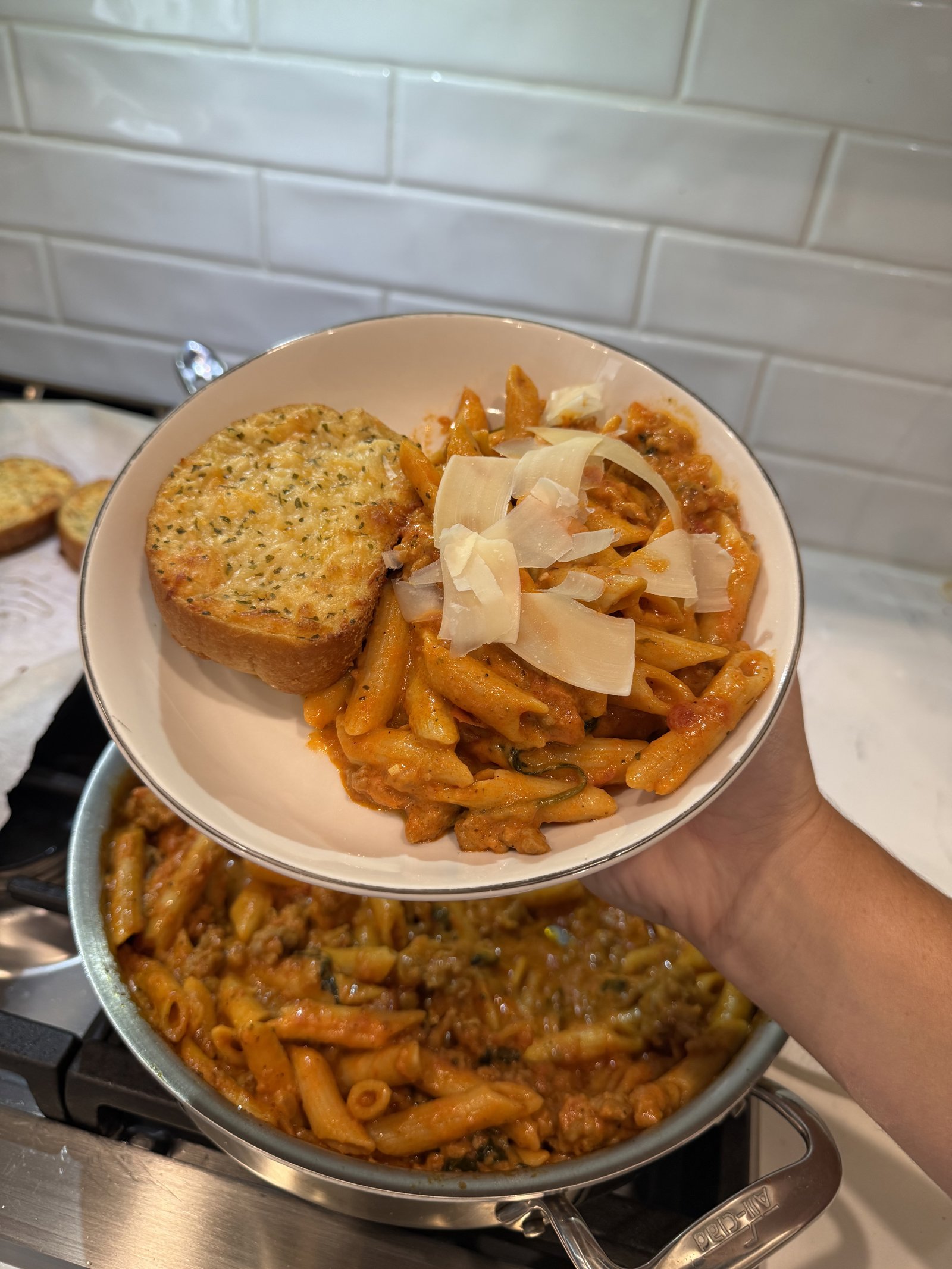 One Pot Creamy Sausage Pasta