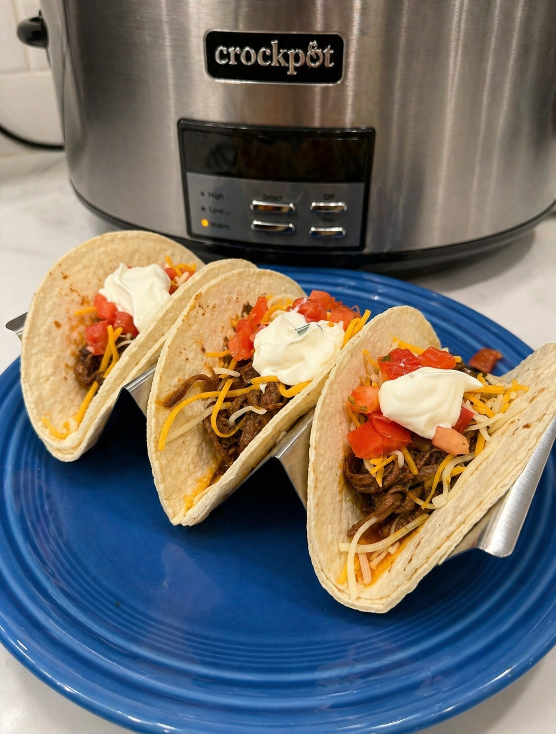 Crockpot Shredded Beef Tacos